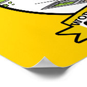 世界最大級のカフェテリア女性漫画 ポスター (角)