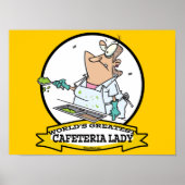 世界最大級のカフェテリア女性漫画 ポスター (正面)