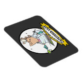 世界最大級のカフェテリア女性漫画 マグネット (右側)