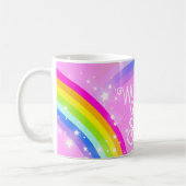 世界最大級のシスターレインボーライトピンクマグ コーヒーマグカップ (左)
