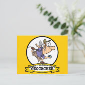 世界最大級のジオカサーの男性の漫画 ポストカード (スタンド正面)