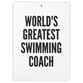 世界最大級のスイミングコーチ クリップボード (裏面)