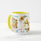 世界最大級のスクールバスドライバーパーソナライズされた マグカップ (正面左)