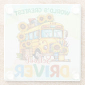 世界最大級のスクールバス運転手 ガラスコースター (裏面)