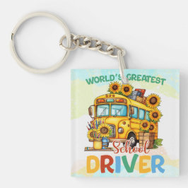 世界最大級のスクールバス運転手 キーホルダー