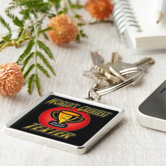 世界最大級のテクタートロフィキーチェーン キーホルダー (側面)