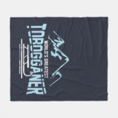 世界最大級のトボガナー冬スポーツ フリースブランケット (正面(横))