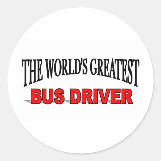 世界最大級のバス運転手 ラウンドシール (正面)