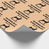 世界最大級のバセンジ犬 ラッピングペーパー (角)