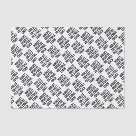 世界最大級のバレーボール監督 薄葉紙 (正面)