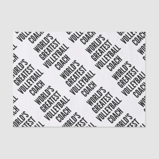 世界最大級のバレーボール監督 薄葉紙 (正面)