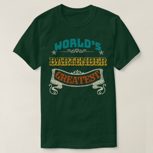 世界最大級のバーテンダー Tシャツ (デザイン正面)