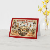 世界最大級のパフォーミングモンキー1892 カード (黄色い花)