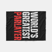 世界最大級のパーレイヤー賭博ガンブラースポーツ フリースブランケット (正面(横))