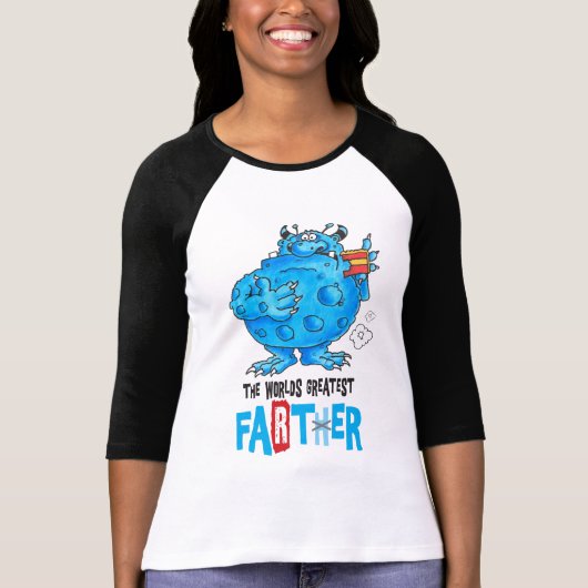 世界最大級のファーター2018 (白) Tシャツ (正面)