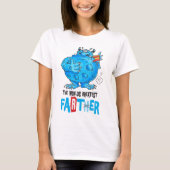世界最大級のファーター2018 (白) Tシャツ (正面)