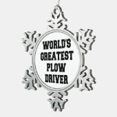 世界最大級のプラウドライバー スノーフレークピューターオーナメント (右)