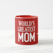 世界最大級のマママホワイトタイポグラフィ マグカップ (中央)