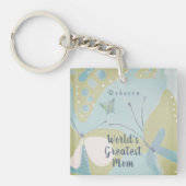 世界最大級のママ混合メディアフローラ キーホルダー (正面)