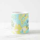 世界最大級のママ混合メディアフローラ コーヒーマグカップ (中央)