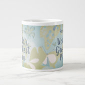 世界最大級のママ混合メディアフローラ ジャンボコーヒーマグカップ (正面)