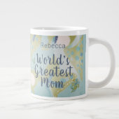 世界最大級のママ混合メディアフローラ ジャンボコーヒーマグカップ (右)