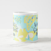 世界最大級のママ混合メディアフローラ ジャンボコーヒーマグカップ (正面)