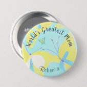 世界最大級のママ混合メディアフローラ 缶バッジ (正面&裏面)