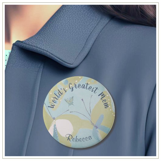 世界最大級のママ混合メディアフローラ 缶バッジ