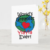 世界最大級のヤイアハート カード (黄色い花)