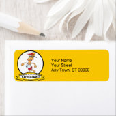 世界最大級のライフガード男性の漫画 ラベル (インサイチュ)