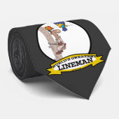 世界最大級のラインマンの男性マンガ ネクタイ (ロール)