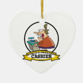 世界最大級のレザー女性漫画 セラミックオーナメント (正面)