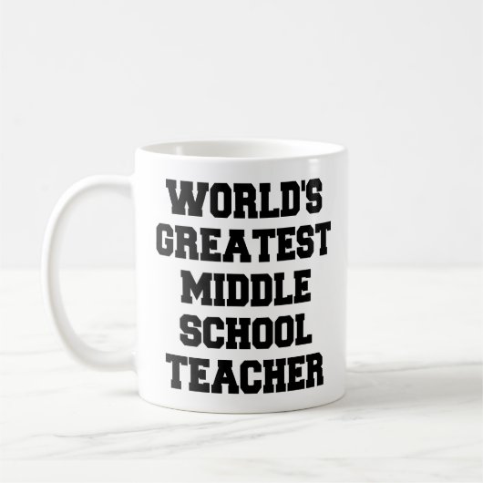 世界最大級の中学先生 コーヒーマグカップ (左)