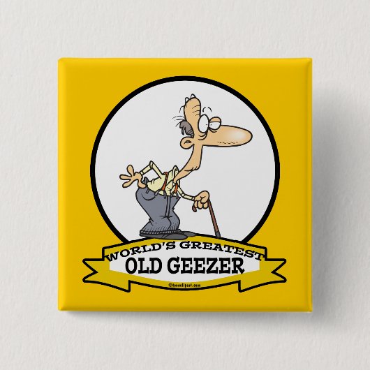 世界最大級の古いゲーザー漫画 缶バッジ (正面)