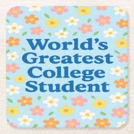 世界最大級の大学生コースターセット スクエアペーパーコースター