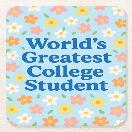 世界最大級の大学生コースターセット スクエアペーパーコースター (正面)