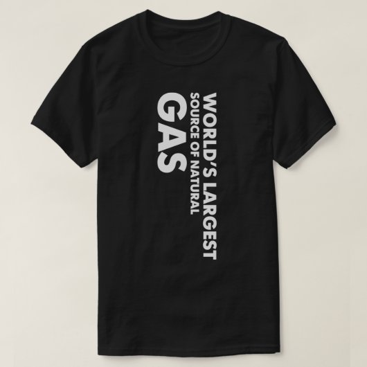 世界最大級の天然ガス源19 Tシャツ (デザイン正面)