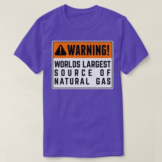 世界最大級の天然ガス源9 Tシャツ (デザイン正面)