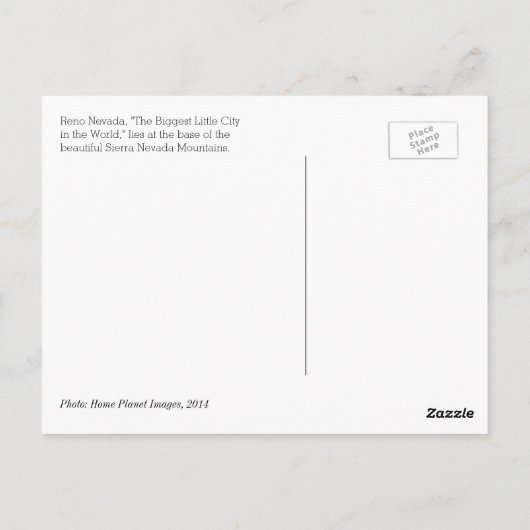 世界最大級の小さな街|過去記事 ポストカード (裏面)