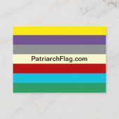 世界最大級の州旗を冠した名刺 名刺 (裏面)