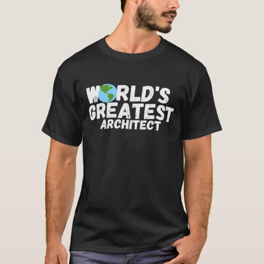 世界最大級の建築家 Tシャツ (正面)