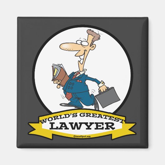 世界最大級の弁護士II男性の漫画 マグネット (正面)