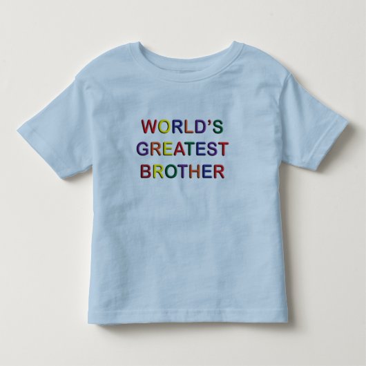 世界最大級の弟の幼児Tシャツ トドラーTシャツ (正面)