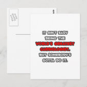 世界最大級の心臓専門医のジョーク ポストカード (正面/裏面)