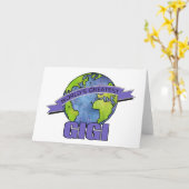 世界最大級の技芸 カード (黄色い花)