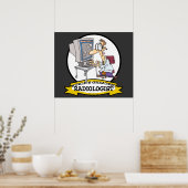 世界最大級の放射線科医の男の漫画 ポスター (キッチン)