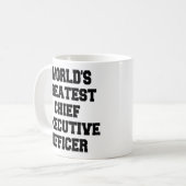 世界最大級の最高経営責任者 コーヒーマグカップ (正面左)