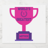 世界最大級の母の日ワインラきらめくベル スパークリングワインラベル (シングルラベル)