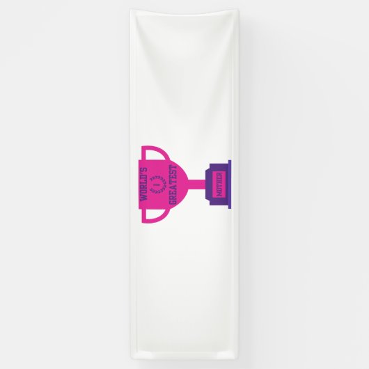 世界最大級の母の日2.5x8ビニールバナー 横断幕 (縦)